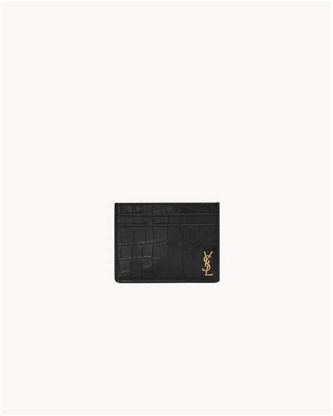 tiny cassandre card case ysl|TINY CASSANDRE card case in matte leather.